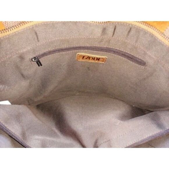 S-ZONE Genuine Leather Tote Shoulder Bag Women Handbag Distressed Light Brown